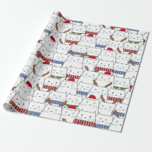 Kerstkattenpapier