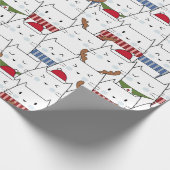 Kerstkattenpapier Cadeaupapier (Hoek)