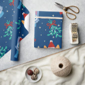 Kerstkattenpapier Cadeaupapier