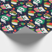 Kerstkattenpapier Cadeaupapier (Hoek)