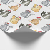 Kerstkattenpapier Cadeaupapier (Hoek)