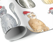 Kerstkattenpapier Cadeaupapier (Rol Hoek)