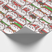 Kerstkattenpapier Cadeaupapier (Hoek)