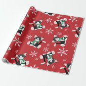 Kerstkattenpapier Cadeaupapier (Uitgerold)