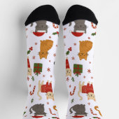 Kerstkattenpatroon Soks Sokken (Top)