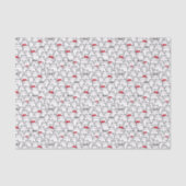 Kerstkattenpatroon   tissuepapier (Voorkant)