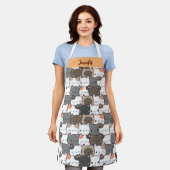 Kerstkattenschilfers illustratie van de voornaam C Schort (Gedragen)