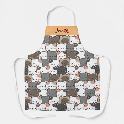 Kerstkattenschilfers illustratie van de voornaam C Schort (Voorkant)
