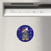 KerstKawaii Blue Heeler Magneet (Insitu (Vaatwasser))