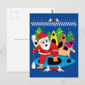 KerstKayak Santa Kayaker Xmas Kayaking Lover Briefkaart (Voorkant / Achterkant)
