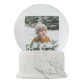 Kerstkeepaardje Foto van je bericht Sneeuwbol (Voorkant)