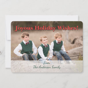 KerstKeltische Holly Wreath Pattern - Gepersonalis Feestdagenkaart