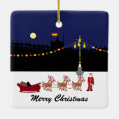 Kerstkeramiek in Madrid Keramisch Ornament (Achterkant)