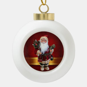 Kerstkeramisch Ornament, Kerstman Keramische Bal Ornament