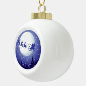 Kerstkeramisch Ornament, Kerstman Keramische Bal Ornament (Rechts)