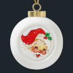 Kerstkeramisch Ornament, Kerstman Keramische Bal Ornament<br><div class="desc">Keramische kerstbal versiering decorate je mooie kerstboom met een soort aangepast versieringsmiddel. Iets voor iedereen,  Maria lurdis afonso,  https://www.zazzle.com/succeedinbeautybarb</div>