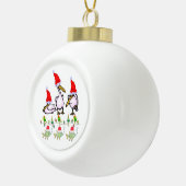 Kerstkeramisch Ornament, Pelican Santa Hat Keramische Bal Ornament (Rechts)