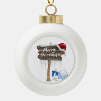 Kerstkeramisch Ornament, pretkerst Keramische Bal Ornament