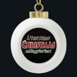 Kerstkeramisch Ornament, pretkerst Keramische Bal Ornament<br><div class="desc">Keramische kerstbal versiering decorate je mooie kerstboom met een soort aangepast versieringsmiddel. Iets voor iedereen, Maria lurdis afonso, https://www.zazzle.com/succeedinbeautybarb</div>