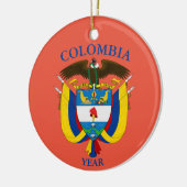 Kerstkeramische feestdagen in Colombia Keramisch Ornament (Links)