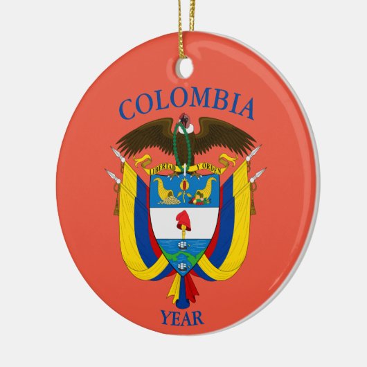 Kerstkeramische feestdagen in Colombia Keramisch Ornament (Links)