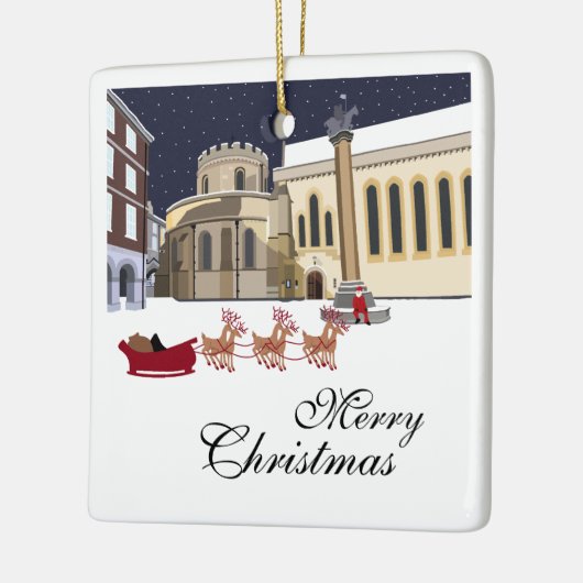 Kerstkeramische kerstversiering in Londen Keramisch Ornament (Links)