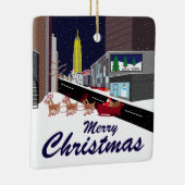 Kerstkeramische kerstversiering in New York Keramisch Ornament (Rechts)