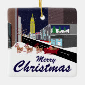 Kerstkeramische kerstversiering in New York Keramisch Ornament (Voorkant)