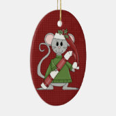 Kerstkeramische kerstversiering met keramische mui keramisch ornament (Rechts)