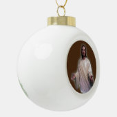 Kerstkeramische pleisters, Jezus Christus Keramische Bal Ornament (Links)