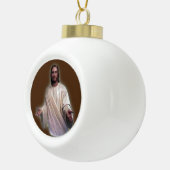 Kerstkeramische pleisters, Jezus Christus Keramische Bal Ornament (Rechts)