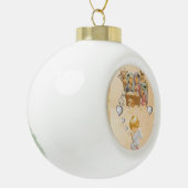 Kerstkeramische pleisters, Jezus Christus Keramische Bal Ornament (Links)