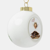 Kerstkeramische pleisters, Jezus Christus Keramische Bal Ornament (Links)
