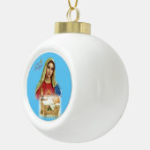 Kerstkeramische pleisters, Jezus Christus Keramische Bal Ornament (Rechts)