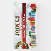 Kerstkerk Banner voor Vakantiespelen (Verticaal)