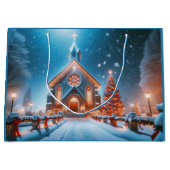 kerstkerkcadeau groot cadeauzakje (Voorkant)