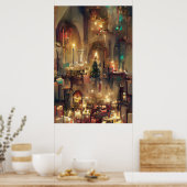 Kerstkerken, Poster met kerstcadeaus (Keuken)