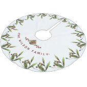 Kerstkerkerkerfeestdag waterverf kerstboom rok (Gekanteld)