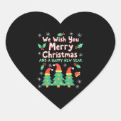 Kerstkerkerkerkerkerkerkerkerkerkerkerkerkerkerker Hart Sticker (Voorkant)