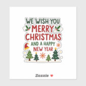 Kerstkerkerkerkerkerkerkerkerkerkerkerkerkerkerker Sticker (Vel)