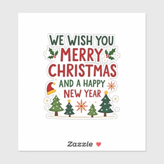 Kerstkerkerkerkerkerkerkerkerkerkerkerkerkerkerker Sticker (Vel)