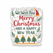 Kerstkerkerkerkerkerkerkerkerkerkerkerkerkerkerker Sticker (Voorkant)