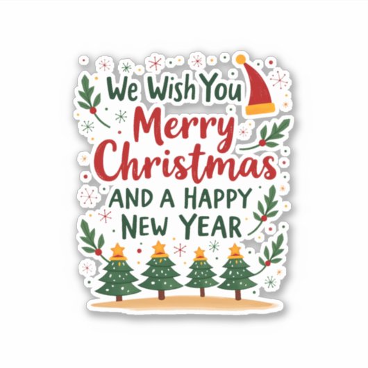 Kerstkerkerkerkerkerkerkerkerkerkerkerkerkerkerker Sticker (Voorkant)