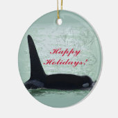 Kerstkerkerkerkerst op het eiland San Juan Keramisch Ornament (Links)