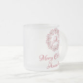 kerstkerkers matglas koffiemok (Voorkant rechts)