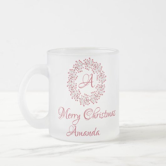 kerstkerkers matglas koffiemok (Links)