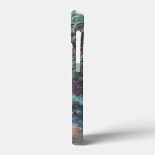 Kerstkerkkerk met Glas in lood raam Case-Mate iPhone Case (Achterkant / Links)