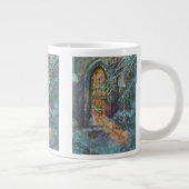 Kerstkerkkerk met Glas in lood raam Grote Koffiekop (Rechts)