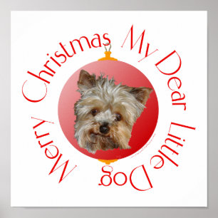 Kerstkerkshire Terrier Poster