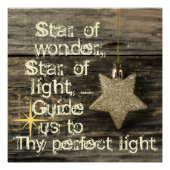 Kerstkernen Ster van het Poster van de Wonder (Voorkant)